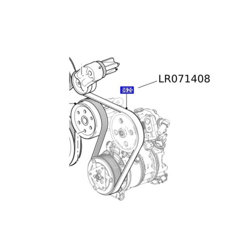 Curea transmisie LR Discovery 4 3000cc V6 diesel LR071408