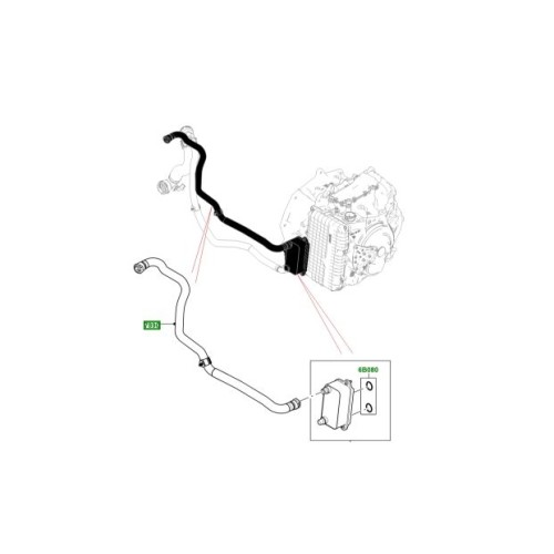 Furtun racitor ulei 2000cc diesel Discovery Sport RR Evoque LR072104
