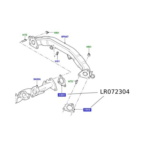 Garnitura evacuare Land Rover Discovery 4 si 5 RR L405 Sport si Velar LR072304