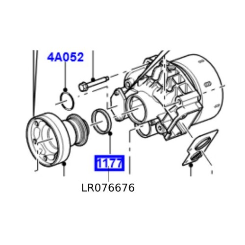 Simering haldex cardan Freelander 2 Discovery Sport Range Rover Evoque LR076676