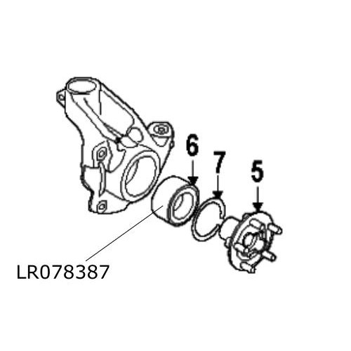 Rulment roata fata Land Rover Discovery Sport RR Evoque LR078387 LR122585