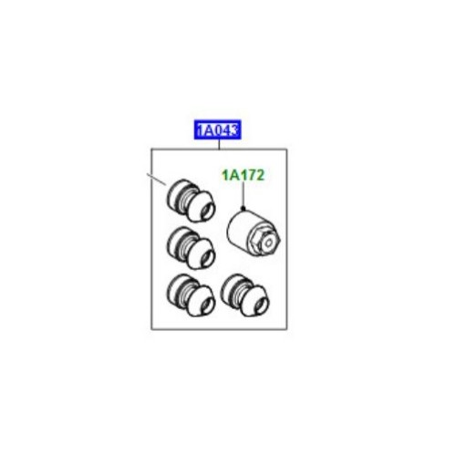 Kit piulite antifurt roti Discovery Sport Freelander 2 RR Evoque si Velar LR086417