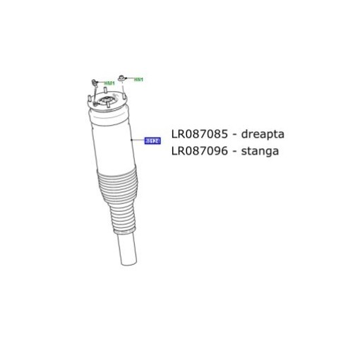 Amortizor fata stanga Range Rover L405 cu ACE LR087096