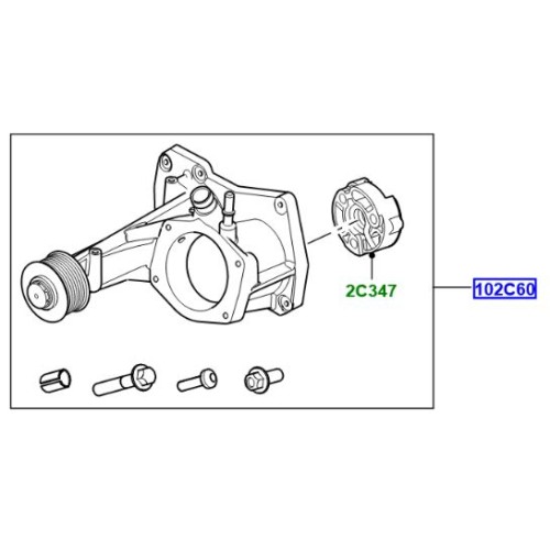 Kit reparatie supercharger 3.0 V6 benzina Discovery 5 RR L405 si Velar LR088538