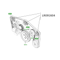 Rola ghidaj transmisie 3.0 V6 diesel Range Rover Velar, Jaguar XF, F-Pace - Original LR091604 / C2D46614