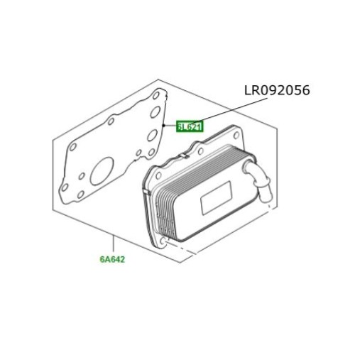 Garnitura racitor ulei motor 2.0L benzina Discovery Sport RR Evoque Sport LR092056