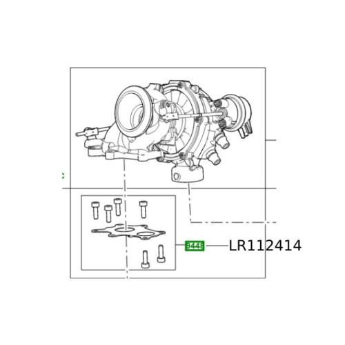 Garnitura turbina 2.0 diesel Defender Discovery 5 RR Sport Velar LR112414