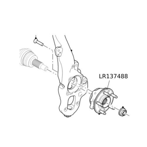 Butuc rulment roata fata Range Rover Velar LR137488