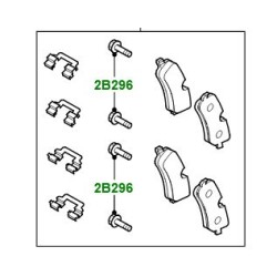 Placute frana spate Defender de la 2020 Discovery 5 Range Rover L405 …