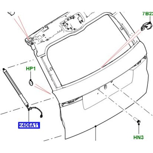 Amortizor hayon electric Range Rover Sport de la 2014 LR165919