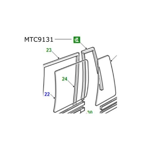 Cheder geam fix usa laterala spate Discovery 1 RR Classic MTC9131