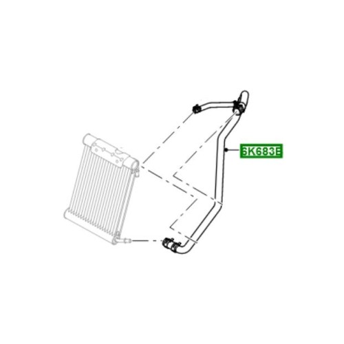Furtun radiator racitor Range Rover L322 3.6 diesel V8 PIH500180