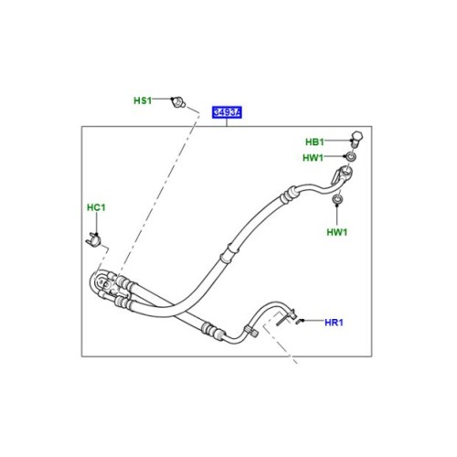 Conducta servodirectie LR Discovery 3 pana la 2006 QEP500272