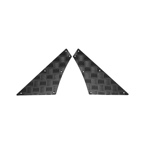 Aparatori aluminiu culoare negru caroserie usi laterale spate arcade roti Mammouth LR Defender tip lung 110 RQKIT01-110/B