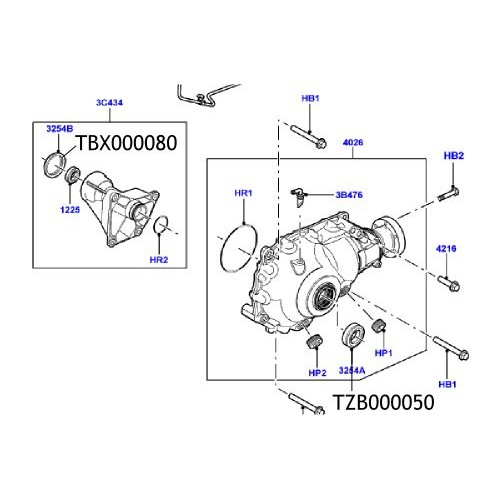 Simering planetara Range Rover TBX000080