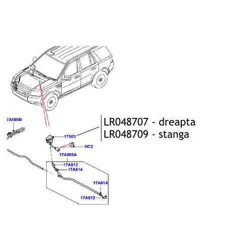 Stropitor parbriz Freelander 2 LR017285 LR048709