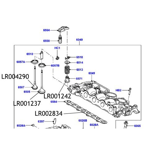 Supapa motor Freelander 2 LR001237