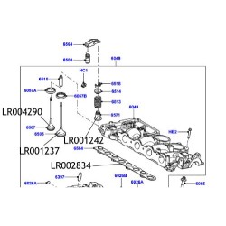 Garnitura capac motor Freelander 2 LR002834
