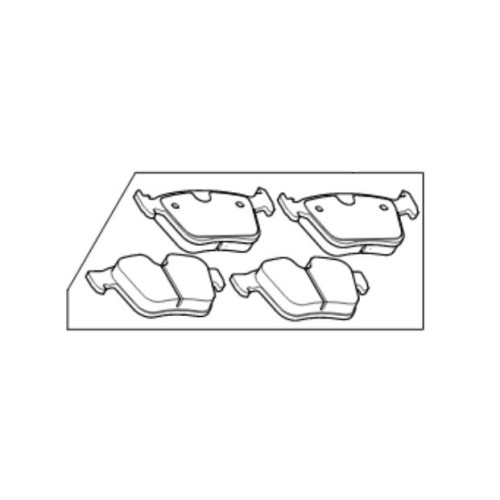 Placute frana spate Jaguar XE XF de la 2016 T2H9989