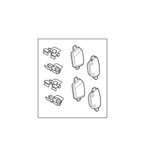 Placute frana spate Jaguar F-Type T2R61945