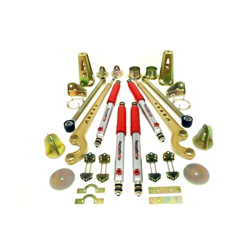 Kit suspensie complet cu conuri sustinere arcuri Extreme LT 5 inch LR Defender tip 90 Discovery 1 Range Rover Classic TF235