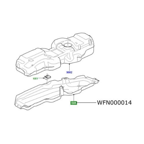 Scut termic rezervor combustibil Discovery 3 Range Rover Sport WFN000014
